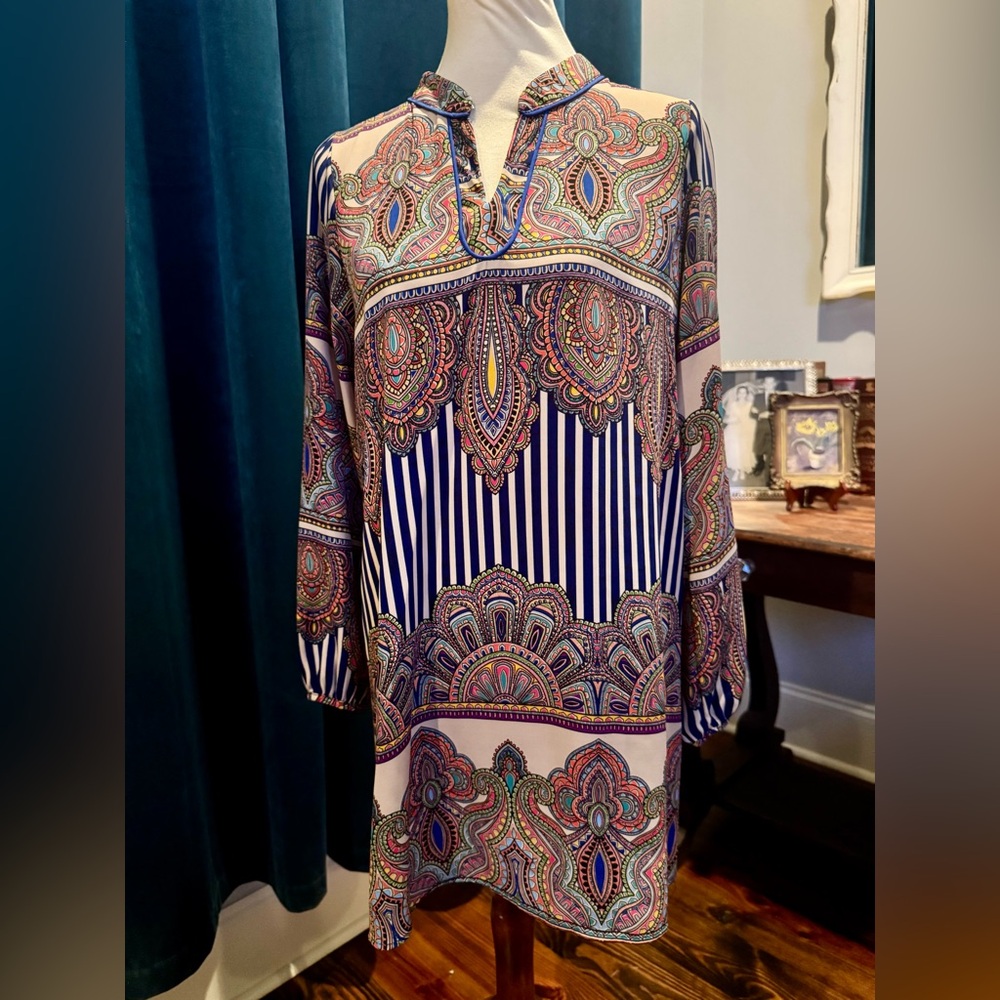 Paisley Long Sleeve Dress